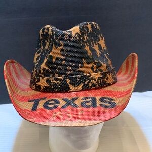 Texas Cowboy Hat with Stars and Stripes. USA AMERICAN FLAG COWBOY & COWGIRL HAT